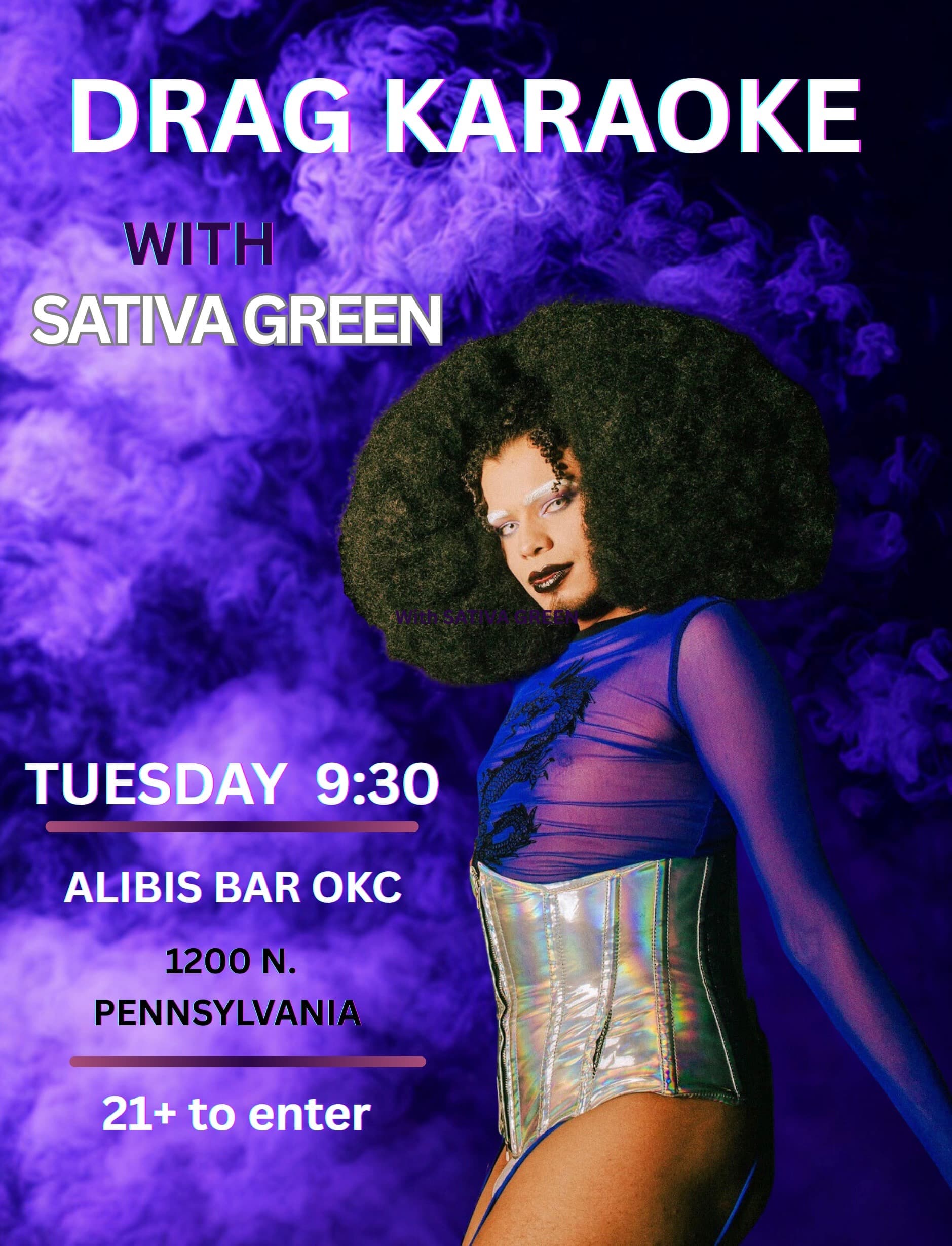 Drag Karaoke with Sativa Green